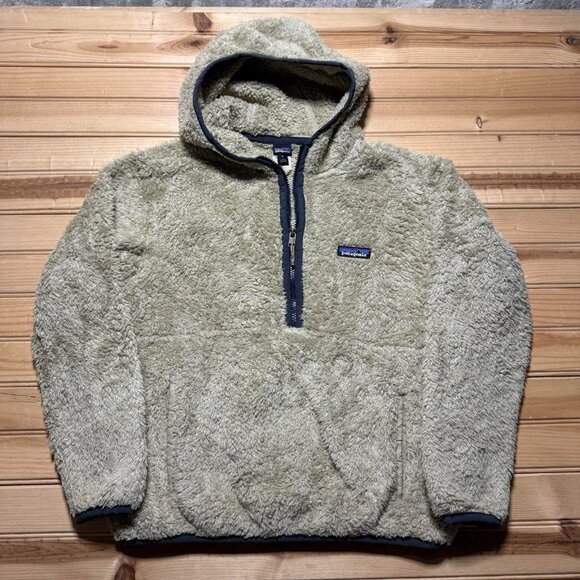 Patagonia Pile Fleece Half Zip Los Gatos Hooded Jacket Women's - Size Small - Picture 1 of 12